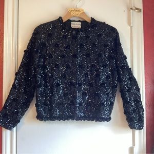Maison Blanche, New Orleans Sequined Evening Sweater